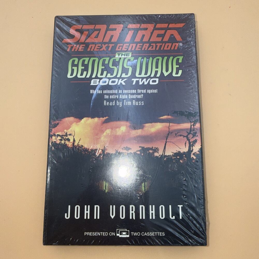 Star Trek The Next Generation The Genesis Wave Book Two Cassette Audiobook VTG